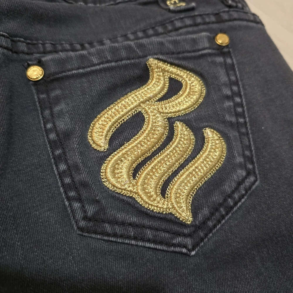 Rocawear Faded Black Skinny Straight Jeans SZ 5 Juniors - Picture 6 of 8